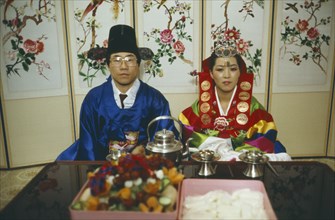SOUTH KOREA, People, Confucian wedding couple