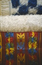 NIGERIA, Craft, Detail of Yoruba rugs