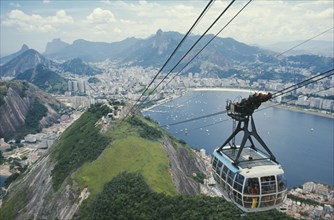 BRAZIL, Rio de Janeiro, Cable car to Sugar Loaf Mountain