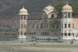INDIA, Rajasthan, Jaipur, Jal Mahal or the Water Palace situated in the Man Sagar Lake