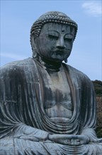 JAPAN, Honshu, Kamakura, Daibutsu aka Great Buddha statue dating from 1252