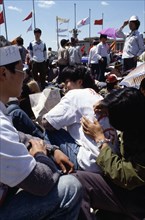 CHINA, Beijing, "Tiananmen Square.  Student hunger strike, May 1989."