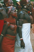 KENYA, Tribal People, Samburu tribal dance