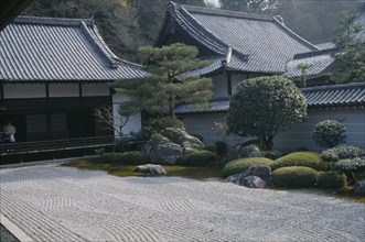 JAPAN, Fukui Ken, Zen Buddhist monastery complex.