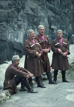 GEORGIA, Traditional Costume, Georgian men in National dress.
