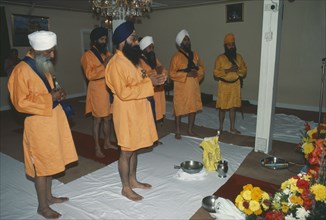 ENGLAND, Religion, Sikhism, Sikhs celebrating the Baisakhi