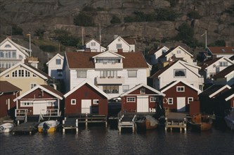 SWEDEN, Goteborg Och Bohus, Hunnebostrand, Fishing village on the West Coast of Sweden.