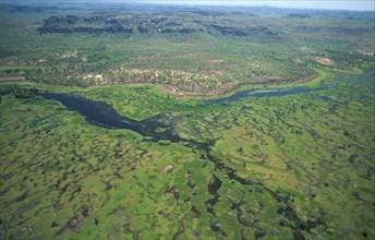 AUSTRALIA, Northern Territory, East Alligator River, Wetlands on floodplain of East Alligator River