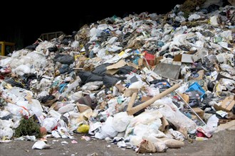 USA, Minnesota, St Paul, Garbage piled high at the Vasko Disposal Solutions dump.
