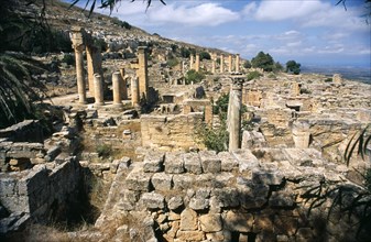 LIBYA, Cyrenaica, Cyrene, Ruins of ancient city founded by colony of Greeks of Thera c. 630 BC