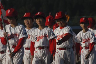 JAPAN, Chiba, Tako, "The Sawara Junior Knights parade in as part of a tournament opening ceremony 8