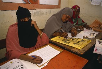 SOMALILAND, Boroma, Women at teacher training class.