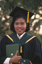 THAILAND, Chiang Mai, Mae Jo University, Portrait of a female graduate