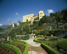 ITALY, Trentino Alto Adige, Merano, Trauttmansdorff Castle and botanical gardens.