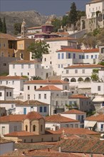 GREECE, Saronic Islands, Hydra, Buildings of Hydra Town.