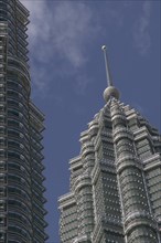 MALAYSIA, Kuala Lumpur, Section of the Petronas Towers.