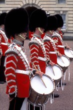 ENGLAND, London, Buckingham Palace Changing of the Guard drummers