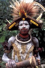 PAPUA NEW GUINEA, Tari, Huli Wigmen tribesman