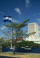 NICARAGUA, Managua, Government building on Avenida Bolivar.