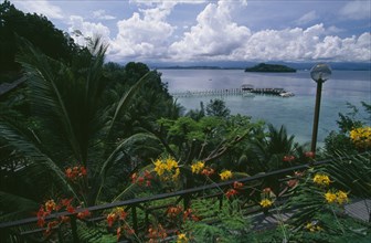 MALAYSIA, Borneo, Sabah, "View from Pulau Manukan to Pulau Mamutik, islands in Tunku Abdul Rahman