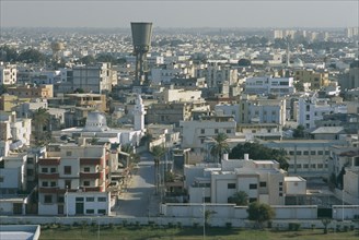 LIBYA, Tripoli, View over city centre housing
