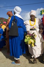 WEST INDIES, St Vincent & The Grenadines, Union Island, Women of the Baptist congregation in