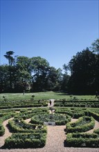 UNITED KINGDOM, Channel Islands, Guernsey, "Castel, Saumarez Park. Formal topiary display."