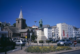UNITED KINGDOM, Channel Islands, Guernsey, "St Peter Port. Albert Prince Consort statue on