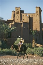 MOROCCO, Ait Benhaddou, Kasbah used in films including Lawrence of Arabia and Jesus of Nazareth.