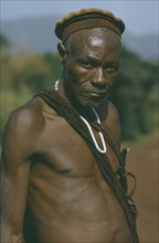 CAMEROON, People, Traditional Bamingo witchdoctor.