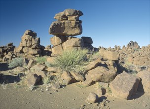 NAMIBIA, Giants Playground,  Rock formations.