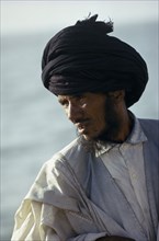 GAMBIA, People, Men, Portrait of a Moor man.