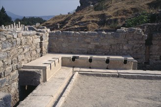 TURKEY, Aegean Coast, Ephesus, Ancient Public lavatory