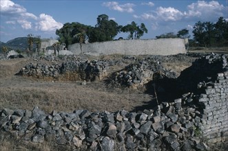 ZIMBABWE, Great Zimbabwe Ruins, "Ruins of ancient stone city, thought to be 12th Century AD."