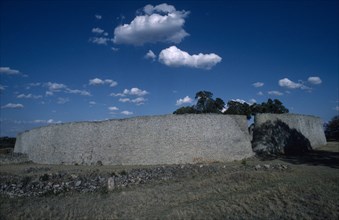 ZIMBABWE, Great Zimbabwe Ruins, "Ancient stone enclosure in ruined city, thought to be 12th Century