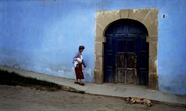 GUATEMALA, Quetzatenango, Xela, "A back street in the outskirts of the Guatemalan town of Xela. A