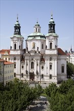CZECH REPUBLIC, Bohemia, Prague, The 18th Century Baroque Church of St Nicholas in the Old Town