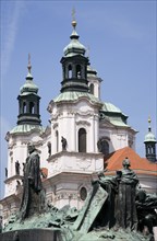 CZECH REPUBLIC, Bohemia, Prague, "The monument to the 15th Century religious reformer and local