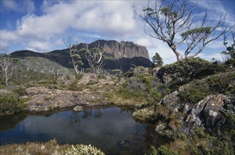 AUSTRALIA, Tasmania, Walled Mountain in The Labyrinth in Cradle Mountain Lake Saint Clair National