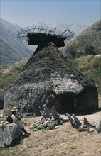 COLOMBIA, Sierra Nevada de Santa Marta, Kogi Tribe, A “nuhue” / temple at ritual centre of Macotama