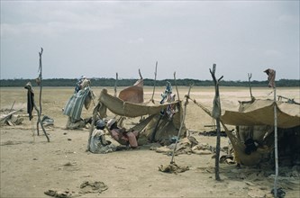 COLOMBIA, Guajira Peninsula, Guajiro / Wayuu Tribe, Portete a coastal desert settlement.  Wayuu