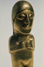 PERU, Arts, Inca period rare ceremonial statue of pure gold measuring 30 cm high and dating from