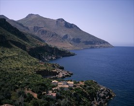 ITALY, Sicily, North West Penninsula, "Nature Reserve of Zingaro. View along the Eastern side,