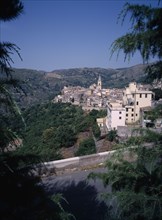 ITALY, Sicily, Messina, Village of Novara di Sicilia situated 650 meters above sea level.