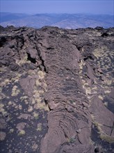ITALY, Sicily, Mount Etna, "Patterns made from when the lava was still liquid, North side of the