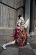 ITALY, Veneto, Venice, Carnival masqueraders.