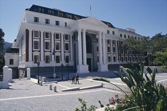 SOUTH AFRICA, Western Cape, Cape Town, Houses of Parliament exterior.