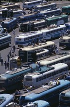ZIMBABWE, Harare, Mbare central bus depot.