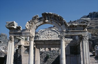 TURKEY, Aegean Coast, Ephesus, Temple of Hadrian