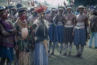 PACIFIC ISLANDS, Melanesia, Papua New Guinea, Western Highlands. Participants of Sing Sing Festival